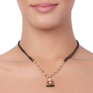 Gold Plated Kundan  Mangalsutra.