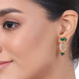 Gold Plated Kundala Kundan Earring