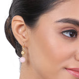 Gold Plated Tarana Rose Quartz String