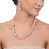 Gold Plated Tarana Rose Quartz Taraana String