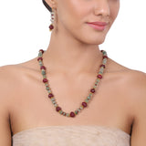 Gold Plated Tarana  Green Onyx String