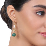 Gold Plated Tarana Rock Crystal String
