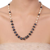 Gold Plated Tarana Blue Iolite Pearl String