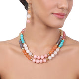Gold Plated Tarana Multi Bead String