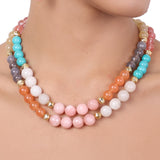 Gold Plated Tarana Multi Bead String