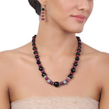Silver Plated Tarana Black Onyx String