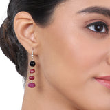 Silver Plated Tarana Black Onyx String