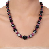 Silver Plated Tarana Black Onyx String