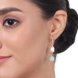 Gold Plated Tarana Pink Pearl String