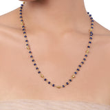 Gold Plated Tarana Blue Onyx String