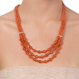 Gold Plated Tarana Carnelian String