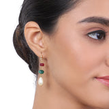Gold Plated Tarana Green Onyx String