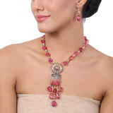 Gold Plated Baisakh  Zircon Flower Necklace Set