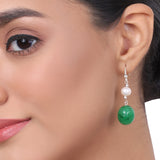 Gold Plated Baisakh Green Onyx Necklace Set