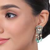 Silver Plated Baisakh Aqua Choker Set