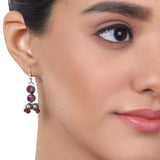 Silver Plated Baisakh Grey Ruby Necklace Set