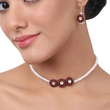 Gold Plated Baisakh Ruby Kundan Choker Set