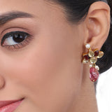 Gold Plated Baisakh Kundan Tourmaline Necklace Set