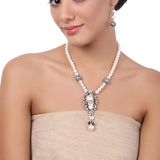 Silver Plated Baisakh Baroque Necklace Set