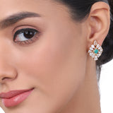 Gold Plated Baisakh Green Onyx Necklace Set
