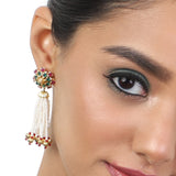 Gold Plated Baisakh Ruby Gold Ball Necklace Set