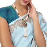 Gold Plated Baisakh Ruby Gold Ball Necklace Set