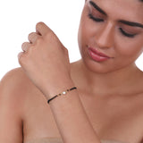 Gold Plated Mangalya Zircon  Bracelet