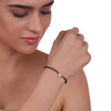 Silver Plated Mangalya Zircon Bracelet