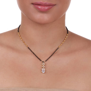 Gold Plated Mangalya Zircon  Mangalsutra