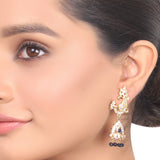 Gold Plated Manihaar Ganesha Zircon ball Necklace Set