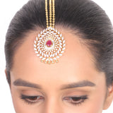 Gold Plated Vivaah Zircon Drop Tikka